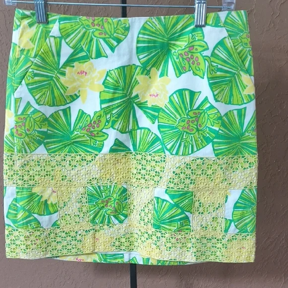Lilly Pulitzer Cole Skirt Hip Hop Hooray Print Size 0 - Picture 1 of 10